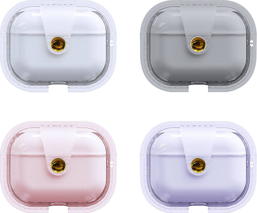 Airpods Pro Uyumlu Mnc Airbag 33 Darbelere Karşı Dayanıklı Magnetik Kılıf-Şeffaf