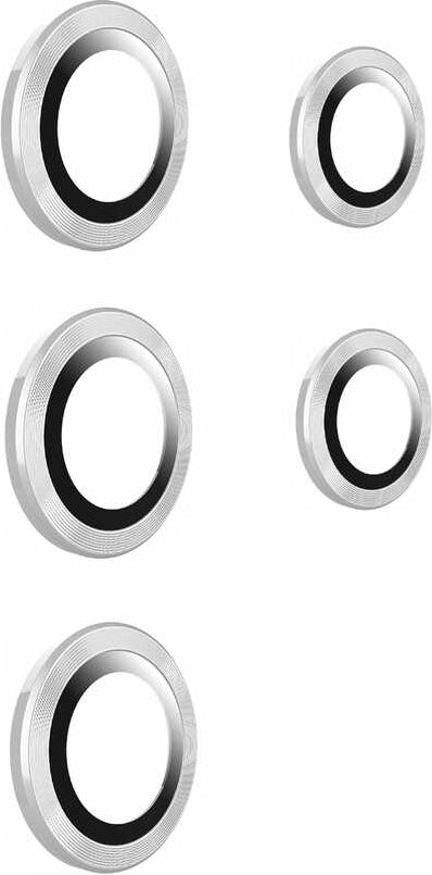 Galaxy S22 Ultra Uyumlu Mnc Kamera Lens Koruyucu-Gümüş