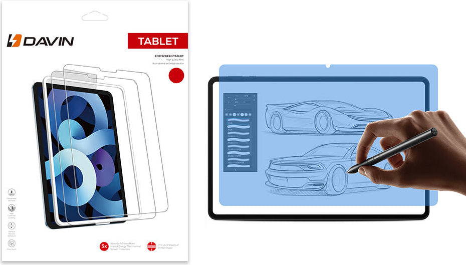 Honor Pad 9 Kağıt Hisli Mat uyumlu Davin Paper Like Ekran Koruyucu-Şeffaf