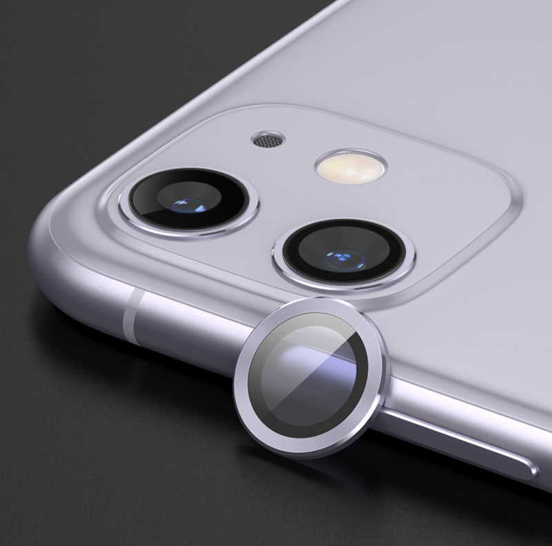 iPhone 12 Pro Uyumlu Mnc Cl-02 Kamera Lens Koruyucu-Lila