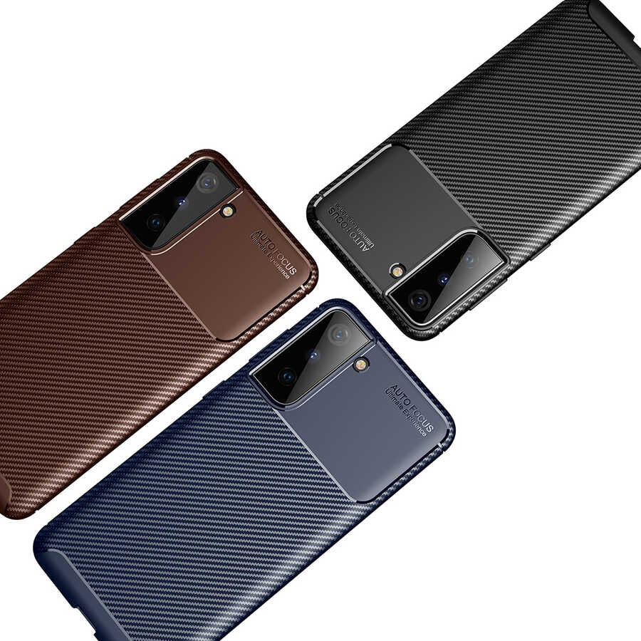 Galaxy S21 Plus Kılıf Mnc Negro Silikon Kapak-Kahverengi