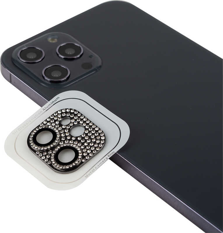 iPhone 11 Uyumlu Mnc Cl-08 Kamera Lens Koruyucu-Siyah