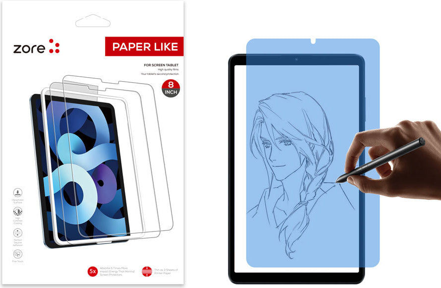 Xiaomi Redmi Pad Se 8.7 Uyumlu Mnc Paper-Like Ekran Koruyucu-Şeffaf