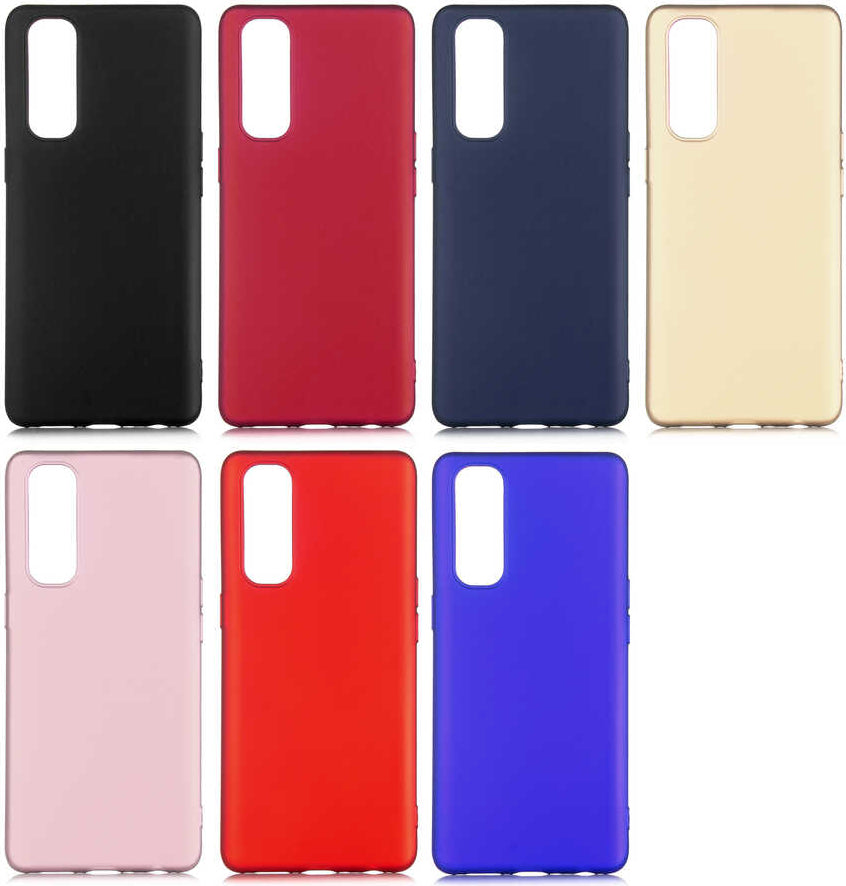 Oppo Reno 4 Pro Kılıf Mnc Premier Silikon Kapak-Kırmızı