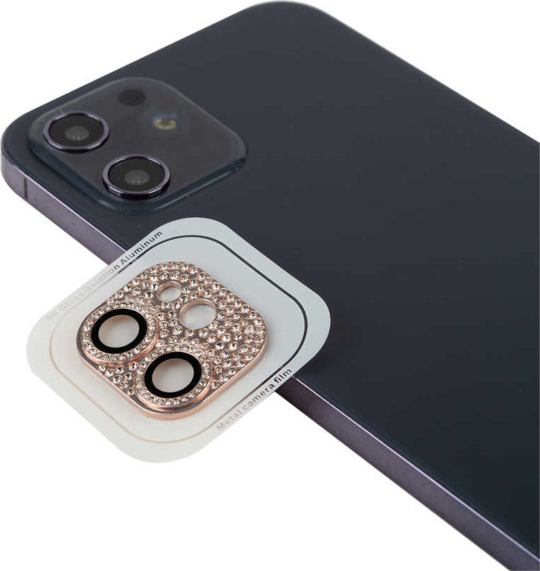 iPhone 12 Mini Uyumlu Mnc Cl-08 Kamera Lens Koruyucu-Pembe