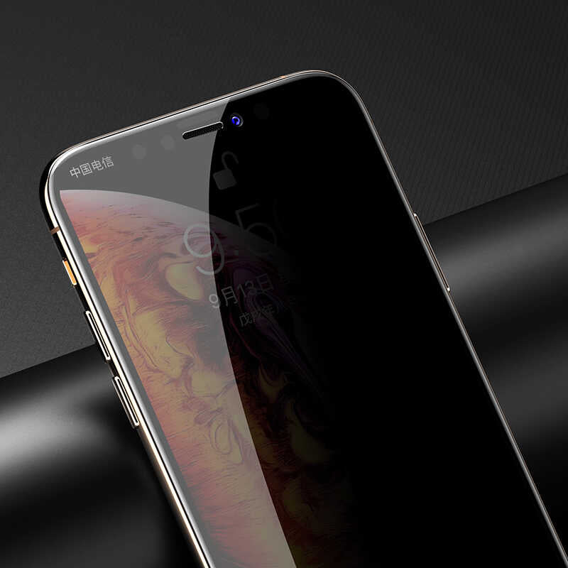 iPhone 12 Pro Max Uyumlu Davin 5d Privacy Cam Mnc Ekran Koruyucu