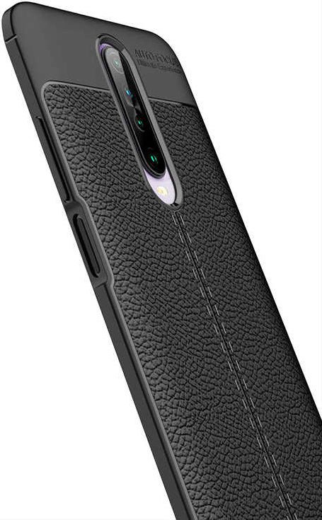 Xiaomi Poco X2 Kılıf Mnc Niss Silikon Kapak-Siyah