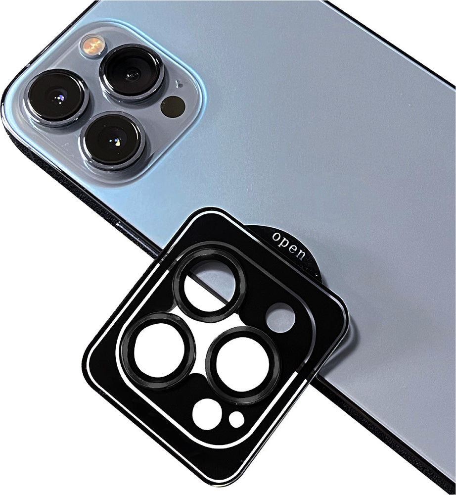 iPhone 13 Pro Max Uyumlu Mnc Cl-09 Camera Lens Protector-Siyah
