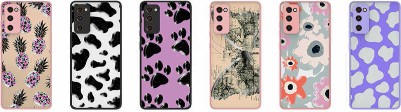 Galaxy S20 Fe Kılıf Desenli Kamera Korumalı Parlak Mnc Nora Kapak-No6
