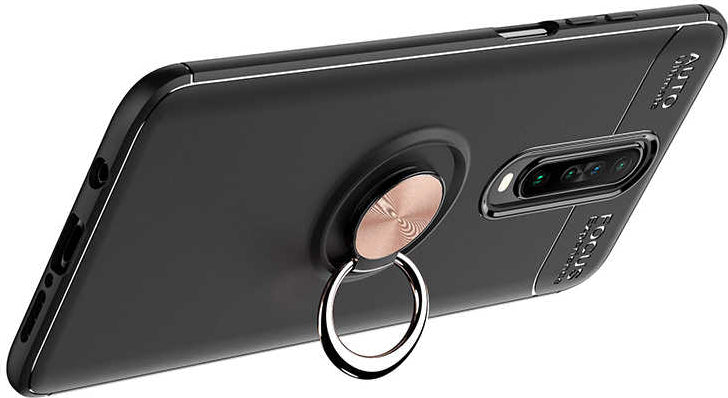 Xiaomi Poco X2 Kılıf Mnc Ravel Silikon Kapak-Siyah