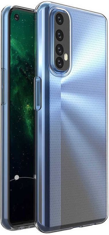 Realme 7 Kılıf Mnc Süper Silikon Kapak-Renksiz
