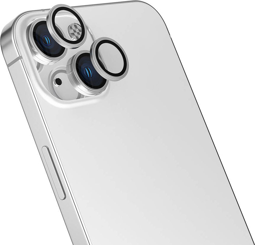 Apple iPhone 16 Mnc Cl-15 Parmak Izi Bırakmayan Anti-Reflective Kamera Lens Koruyucu-Gümüş