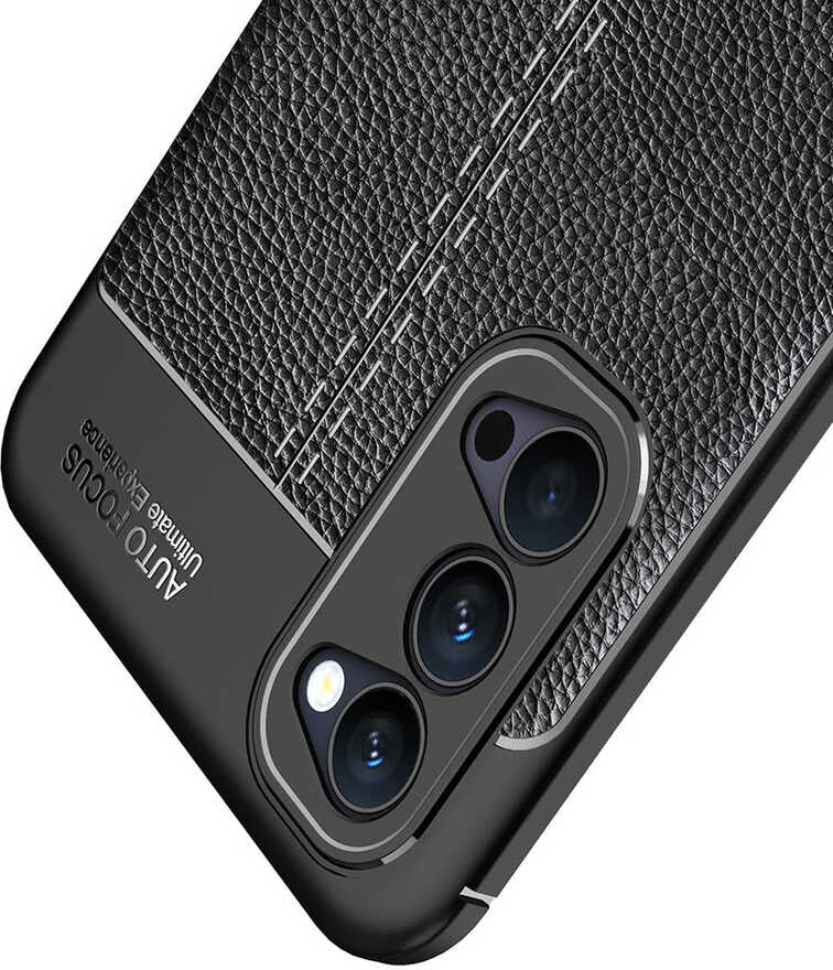Oppo Reno 4 Kılıf Mnc Niss Silikon Kapak-Siyah