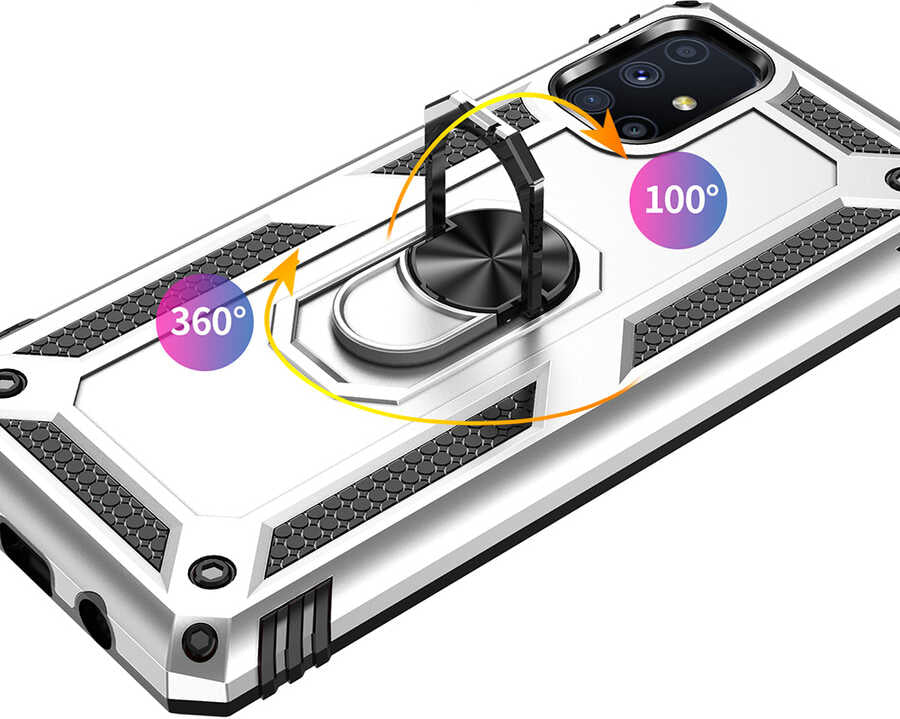 Galaxy M51 Kılıf Mnc Vega Kapak-Mavi