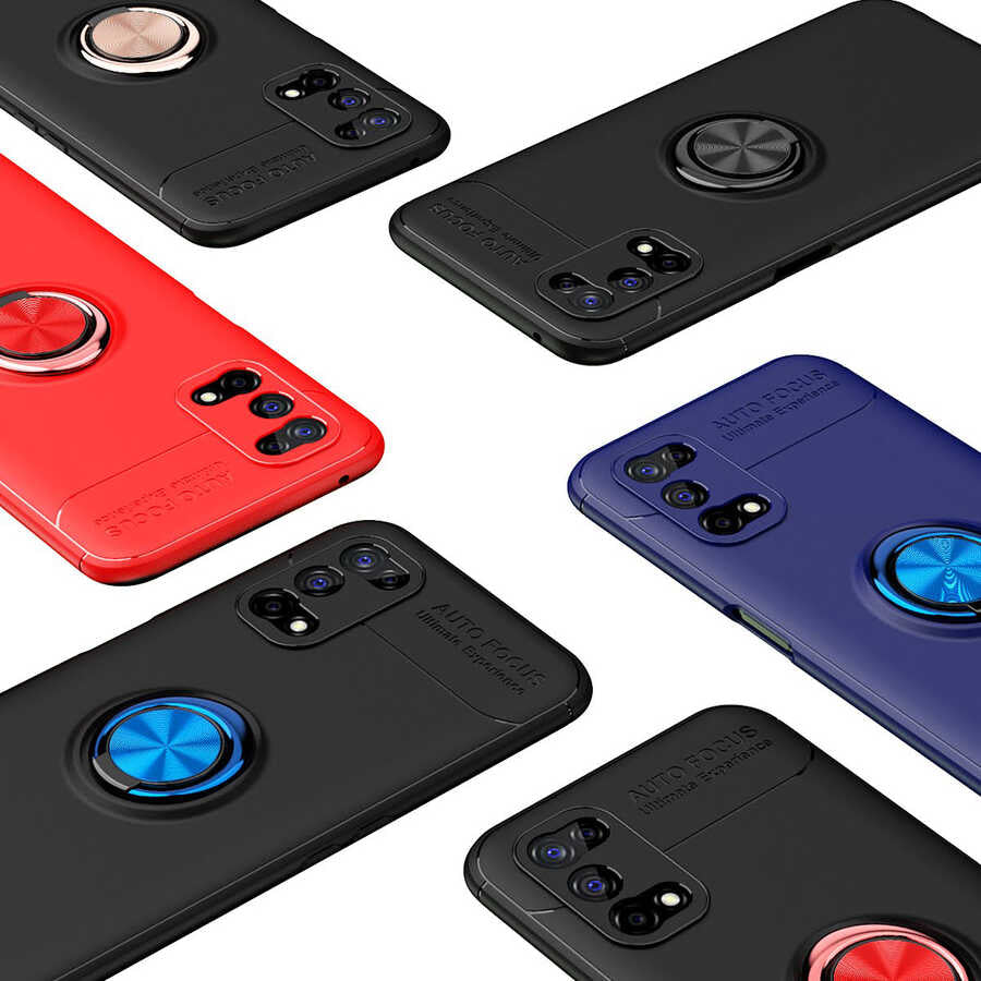 Realme 7 Pro Kılıf Mnc Ravel Silikon Kapak-Kırmızı