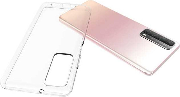 Huawei P Smart 2021 Kılıf Mnc Süper Silikon Kapak-Renksiz