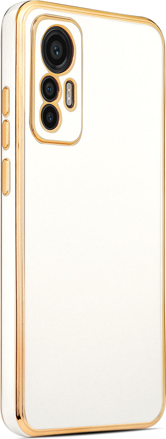 Xiaomi Xiaomi 12 Lite Kılıf Mnc Bark Kapak-Beyaz