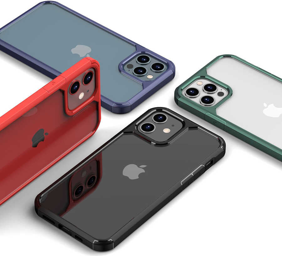 iPhone 12 Pro Kılıf Mnc Roll Kapak-Mavi