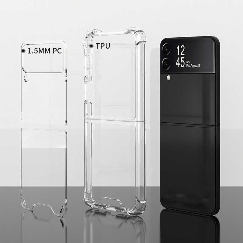 Galaxy Z Flip 3 Kılıf Mnc Nitro Anti Shock Silikon-Renksiz