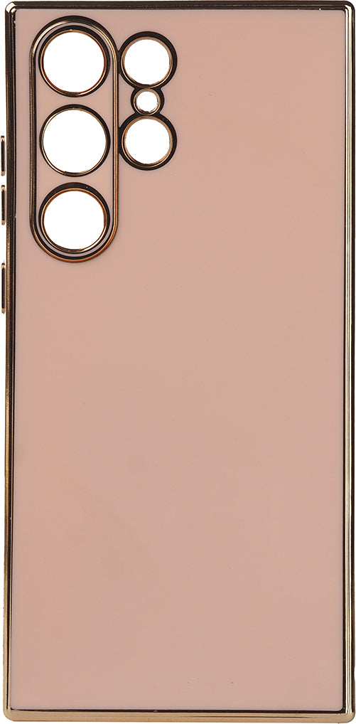 Galaxy S23 Ultra Kılıf Mnc Bark Kapak-Rose Gold