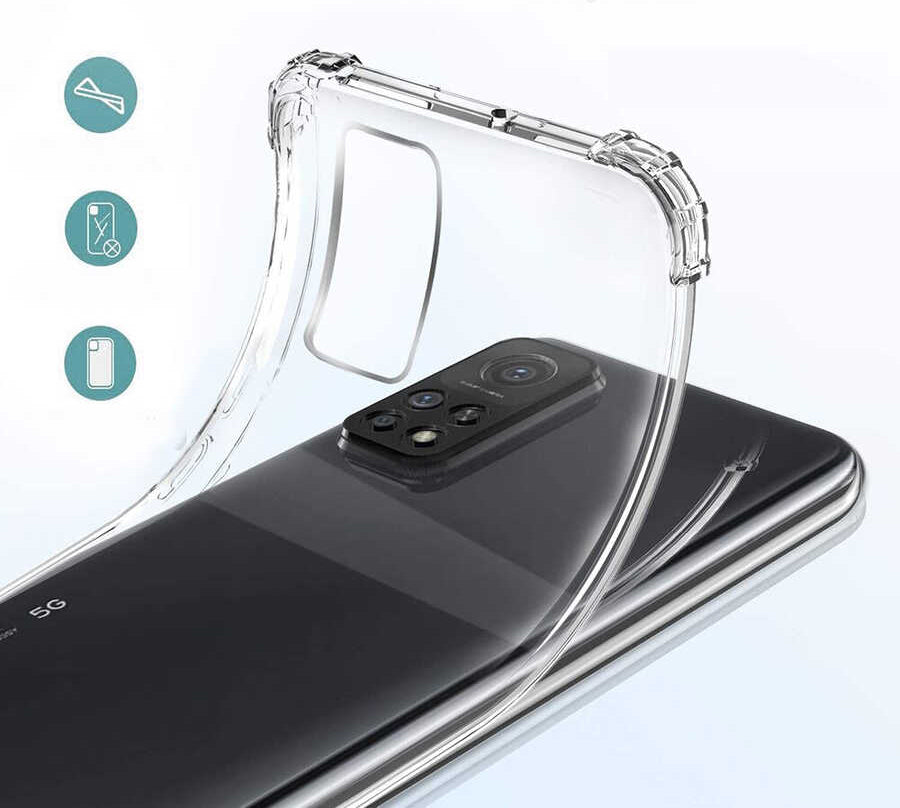Xiaomi Mi 10T Pro 5g Kılıf Mnc Nitro Anti Shock Silikon-Renksiz