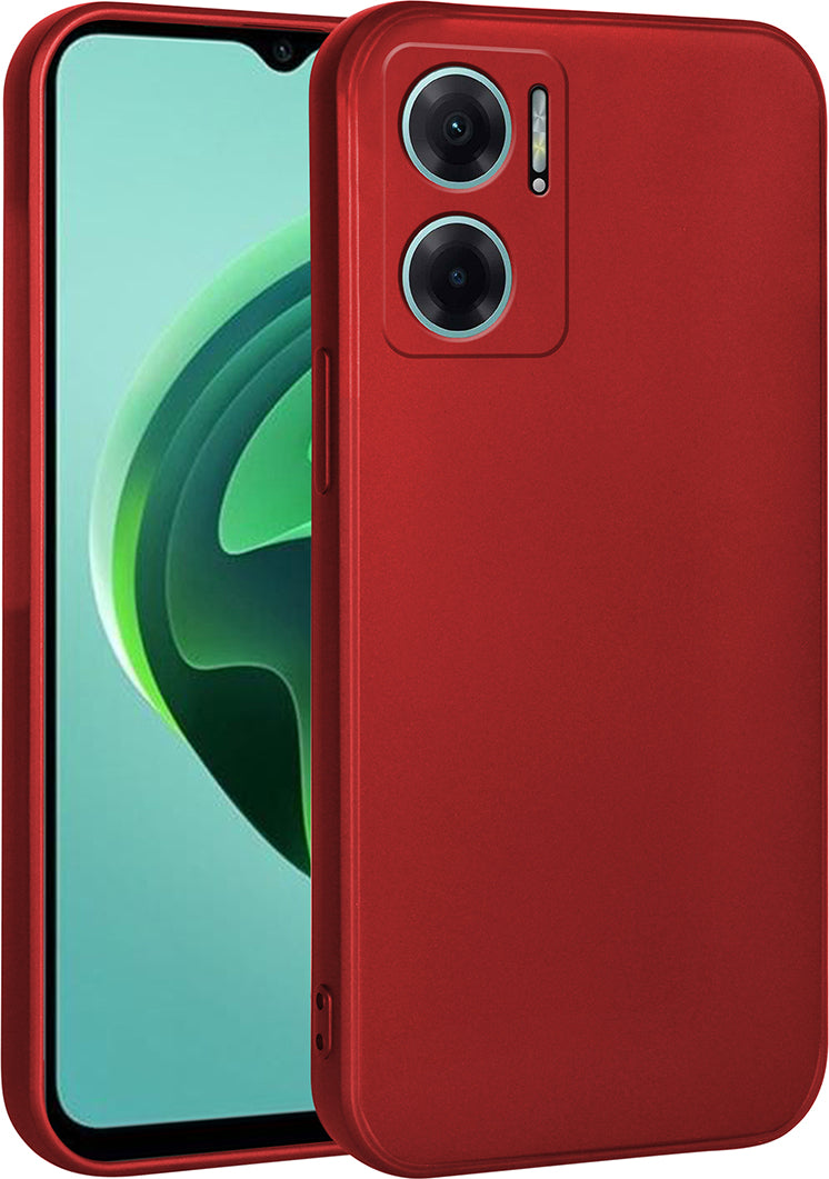 Xiaomi Redmi Note 11E Kılıf Mnc Biye Silikon-Kırmızı