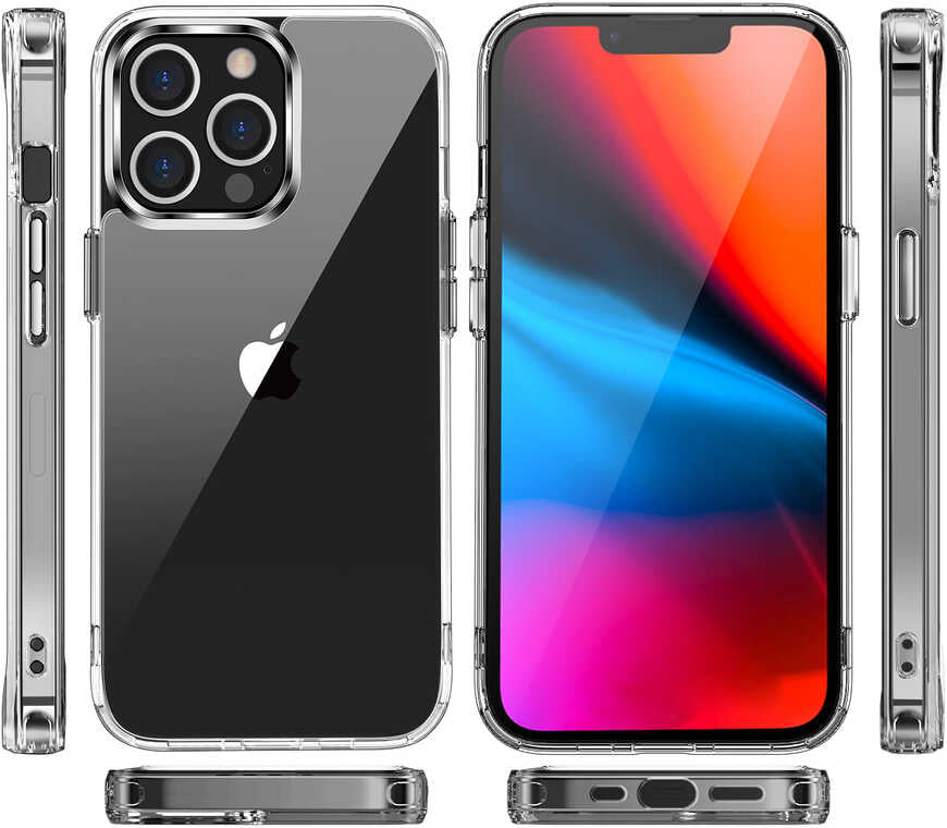 iPhone 13 Pro Max Kılıf Mnc Forst Kapak-Renksiz