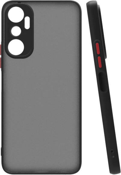 Infinix Hot 20I Kılıf Mnc Hux Kapak-Siyah