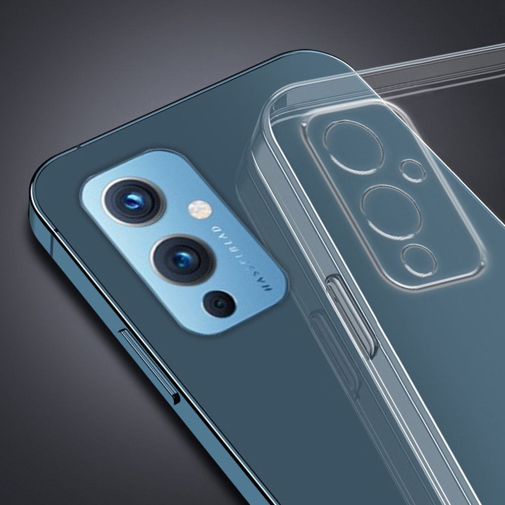 One Plus 9 Kılıf Mnc Süper Silikon Kapak-Renksiz