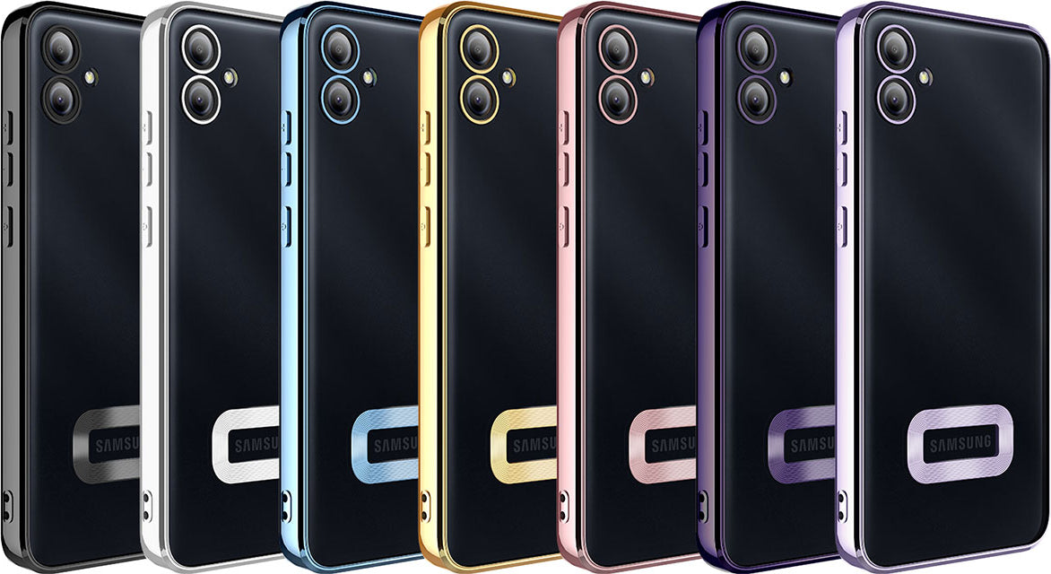Galaxy A04E Kılıf Kamera Korumalı Logo Gösteren Mnc Omega Kapak-Sierra Mavi