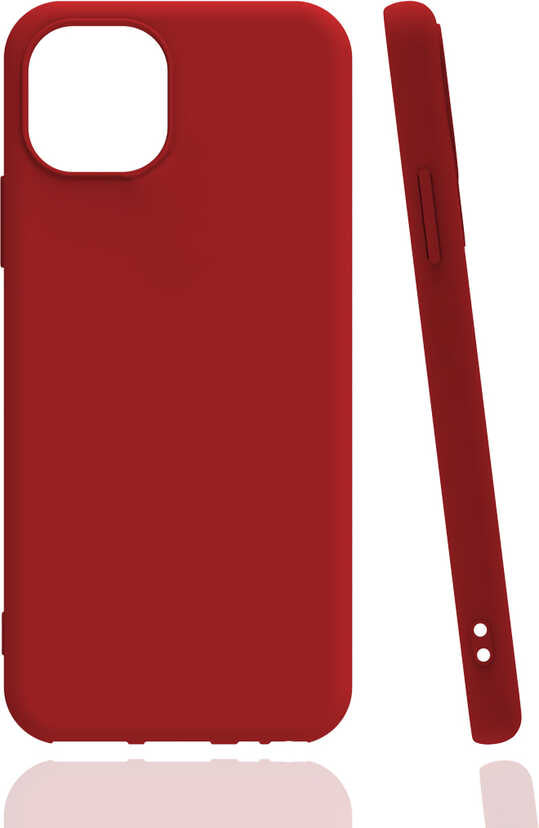 iPhone 13 Pro Kılıf Mnc Biye Silikon-Kırmızı