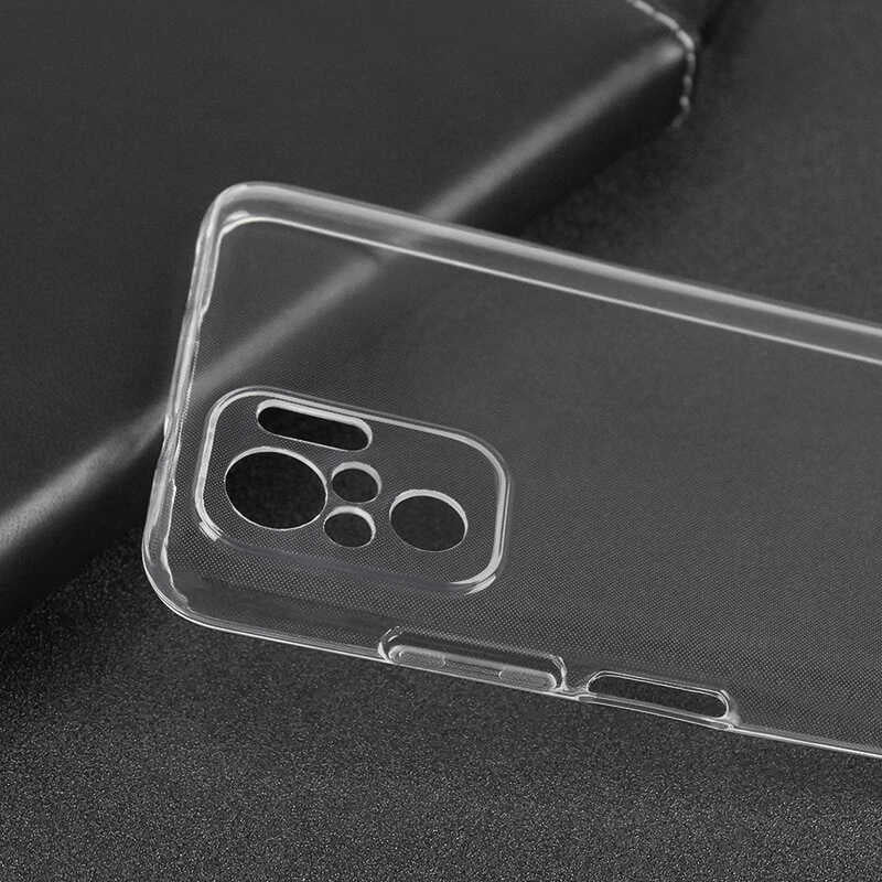 Xiaomi Redmi Note 10S Kılıf Mnc Süper Silikon Kapak-Renksiz