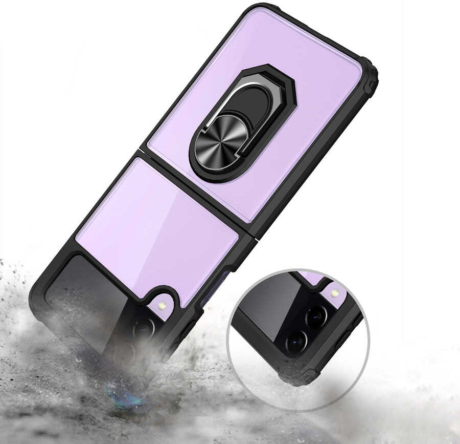 Galaxy Z Flip 3 Kılıf Mnc Mola Kapak-Lacivert