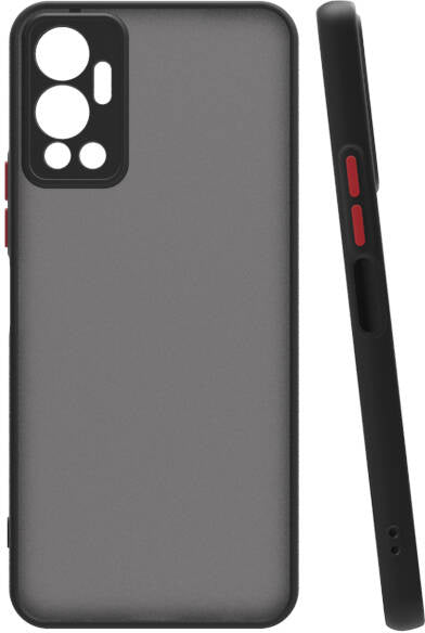 Infinix Hot 12 Kılıf Mnc Hux Kapak-Siyah