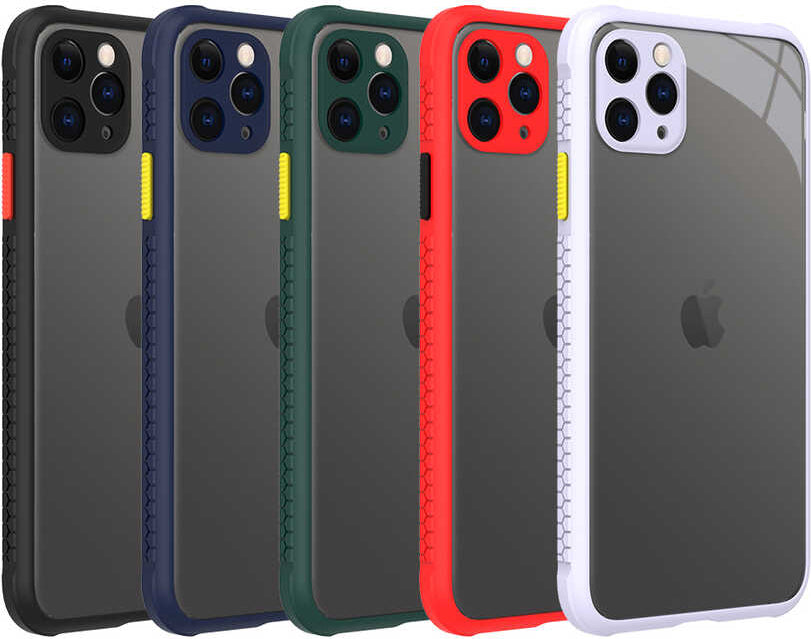 iPhone 11 Pro Max Kılıf mnc Kaff Kapak-Kırmızı