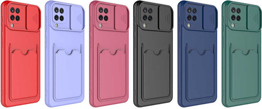 Galaxy A12 Kılıf mnc Kartix Kapak-Kırmızı