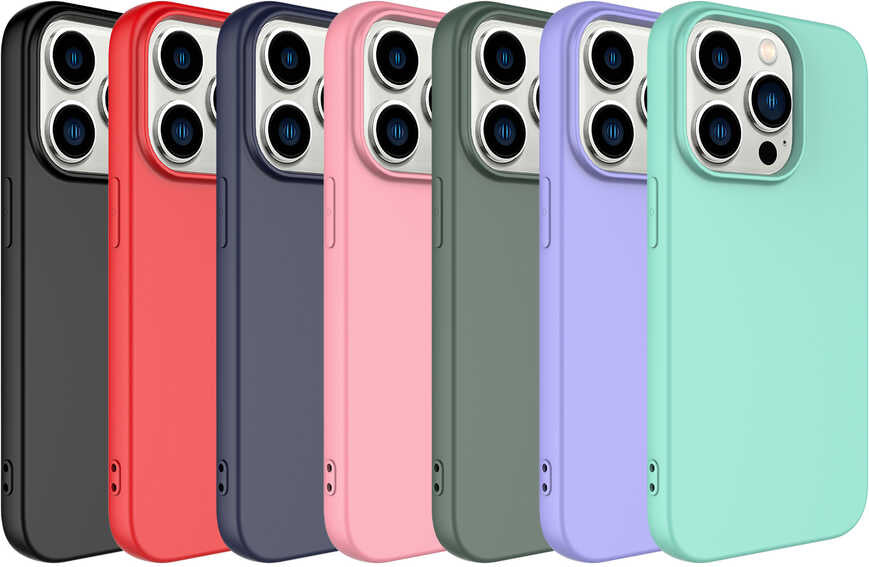 iPhone 14 Pro Max Kılıf Mnc Mara Laaakan Kapak-Pembe