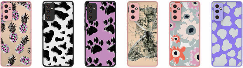 Galaxy M23 Kılıf Desenli Kamera Korumalı Parlak Mnc Nora Kapak-No6