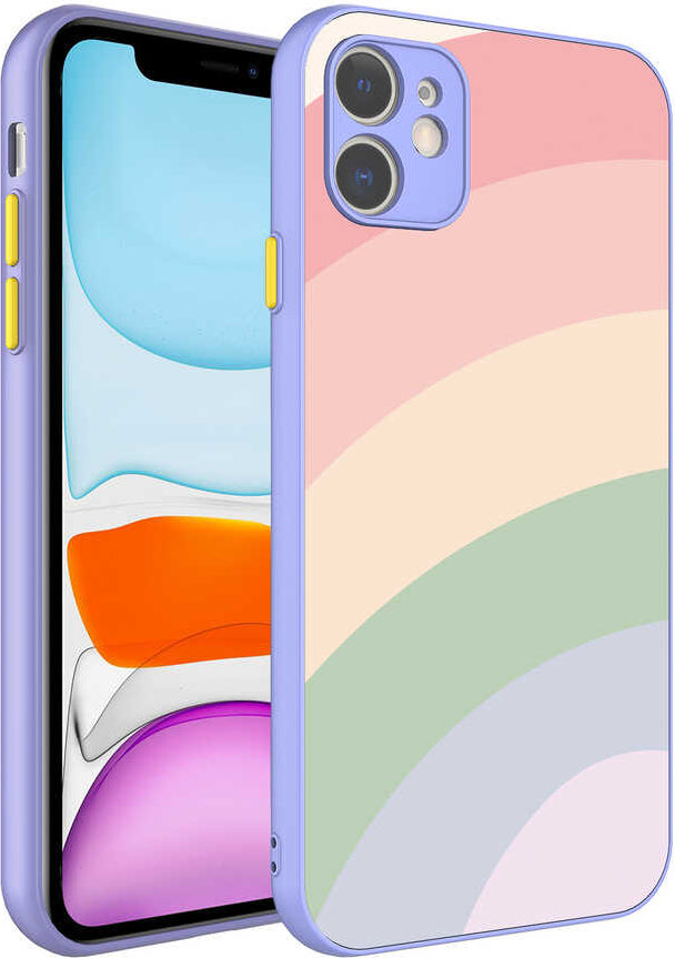 iPhone 11 Uyumlu Kamera Korumalı Renkli Temperli Mnc X-Cam KAPAK-NO14