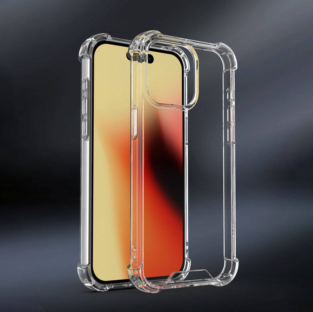 Apple iPhone 15 Plus Kılıf Mnc Nitro Anti Shock Silikon-Renksiz