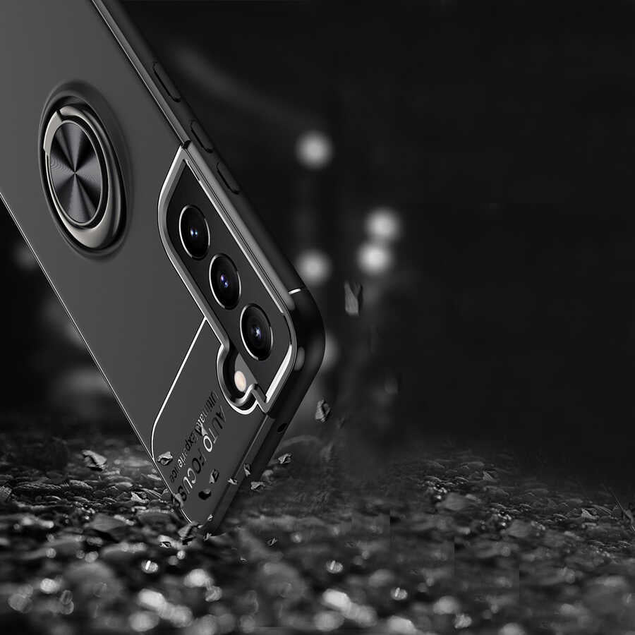 Galaxy S22 Plus Kılıf Mnc Ravel Silikon Kapak-Kırmızı