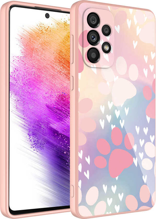 Galaxy A23 Kılıf Kamera Korumalı Desenli Sert Silikon Mnc Epoksi Kapak-No4
