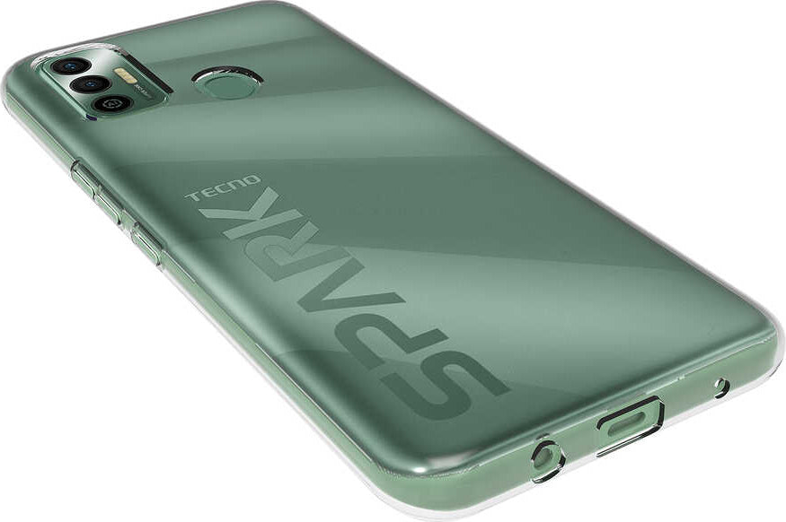 Tecno Spark 7t Kılıf Mnc Süper Silikon Kapak-Renksiz