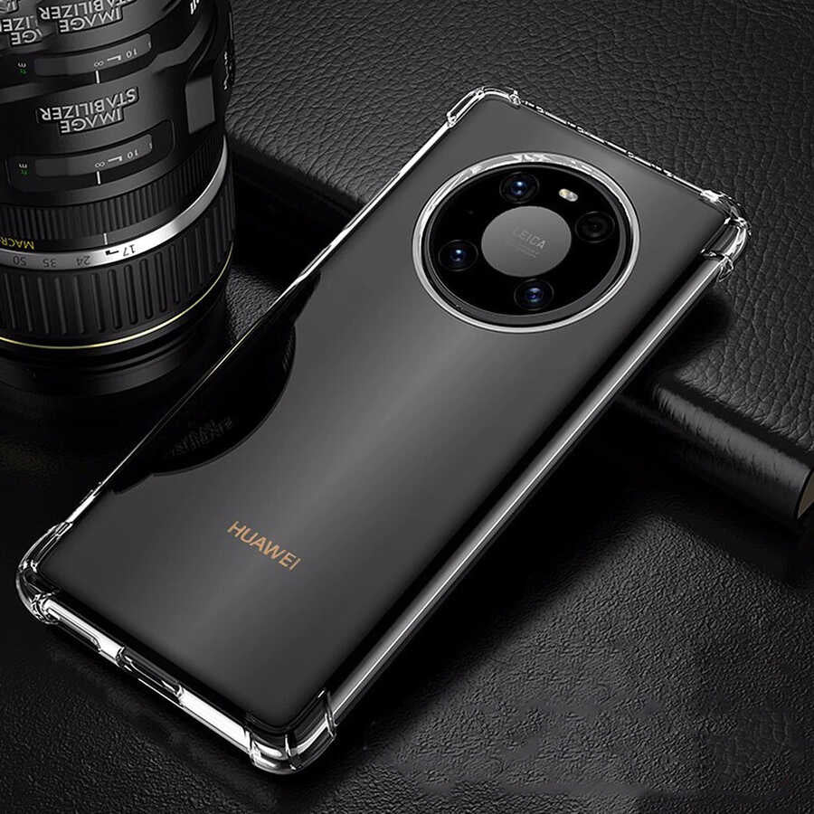 Huawei Mate 40 Pro Kılıf Mnc Nitro Anti Shock Silikon-Renksiz