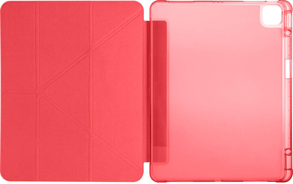 iPad Air 13 2025 M3 Kılıf Mnc Tri Folding Kalem Bölmeli Standlı Kılıf - Gold