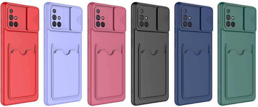 Galaxy A51 Kılıf mnc Kartix Kapak-Kırmızı
