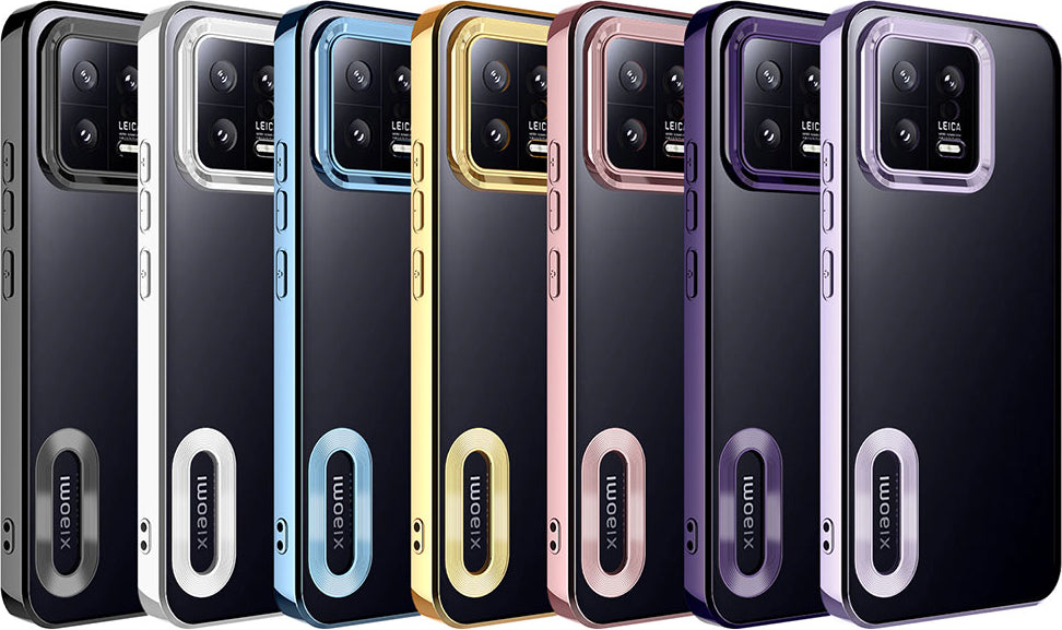 Xiaomi Mi 13 Kılıf Kamera Korumalı Logo Gösteren Mnc Omega Kapak-Lila