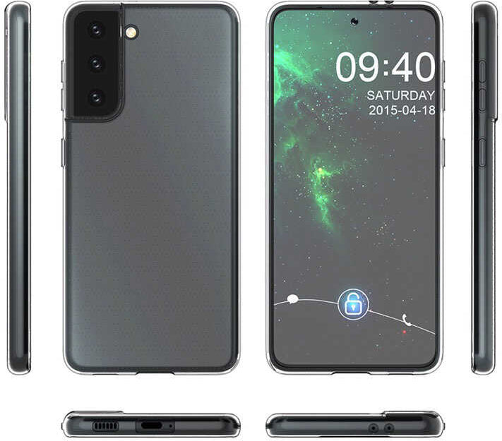 Galaxy S21 Kılıf Mnc Süper Silikon Kapak-Renksiz