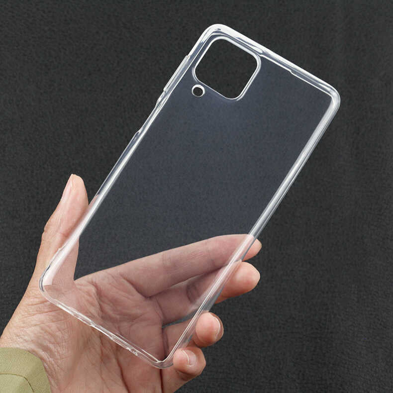 Galaxy A22 4g Kılıf Mnc Süper Silikon Kapak-Renksiz
