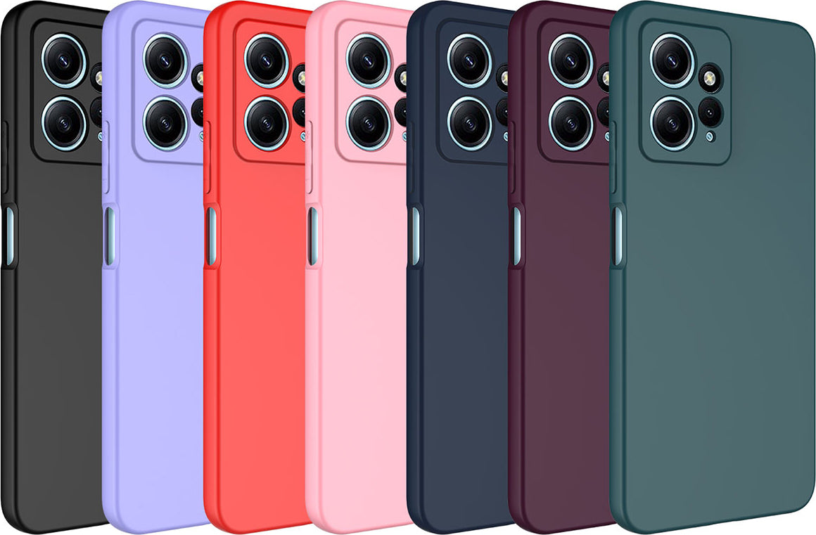 Xiaomi Redmi Note 12 4g Kılıf Mnc Mara Laaakan Kapak-Pembe